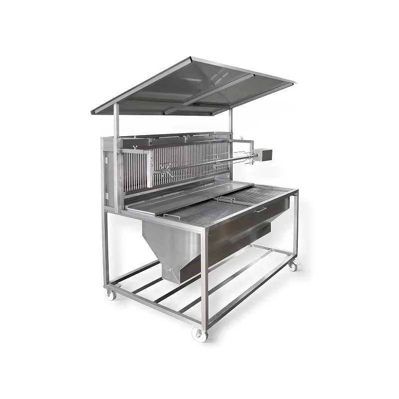 Chapeau inox four à braise