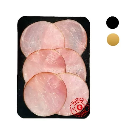 Semelle carton charcuterie or noir